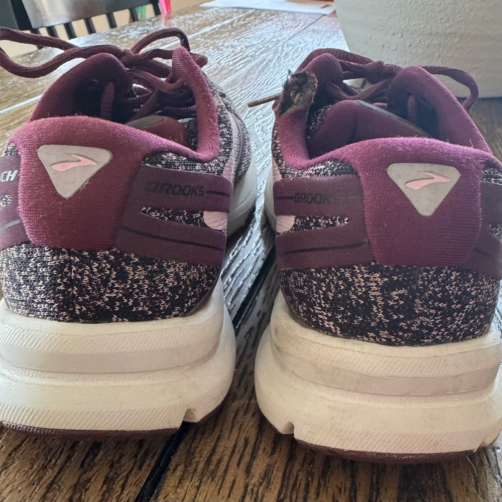 Brooks Women's Athletic Shoes - Maroon and Pink - Picture 4 of 8